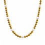 Ketting beads 6mm parel goud
