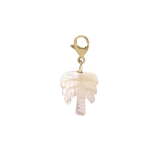 charm shell palmtree goud
