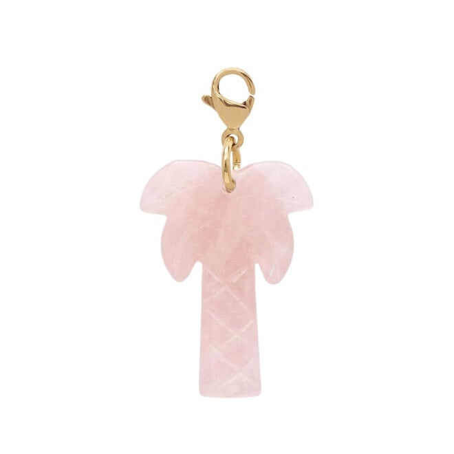 Charm palmtree rozenkwarts goud