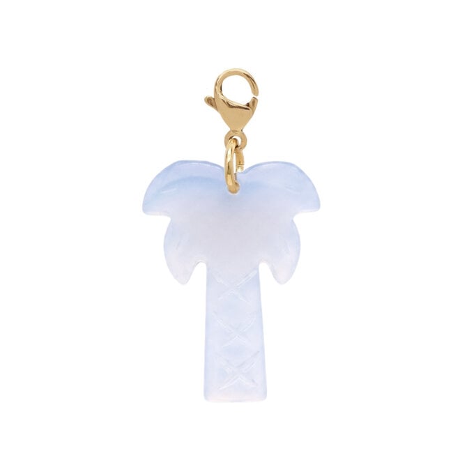 Charm palmtree opaliet goud