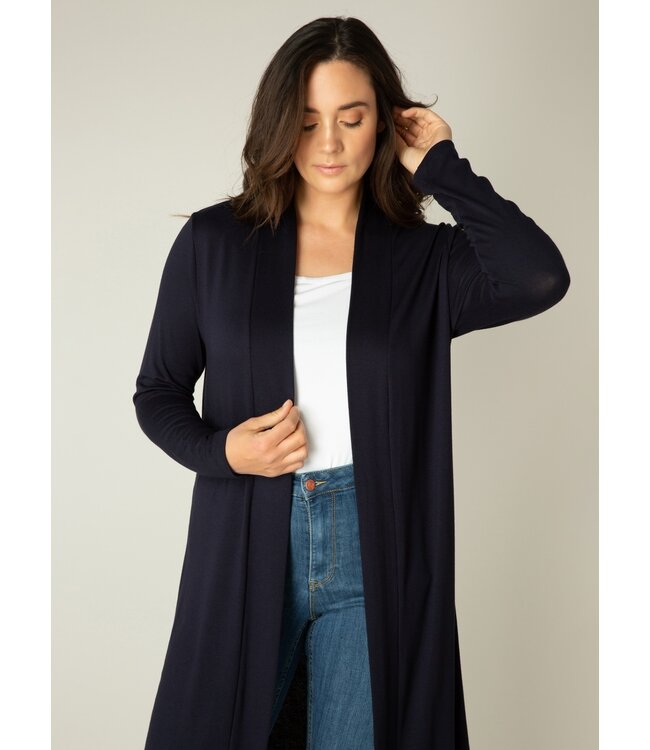 Base Level Curvy Ayla Cardigan Long