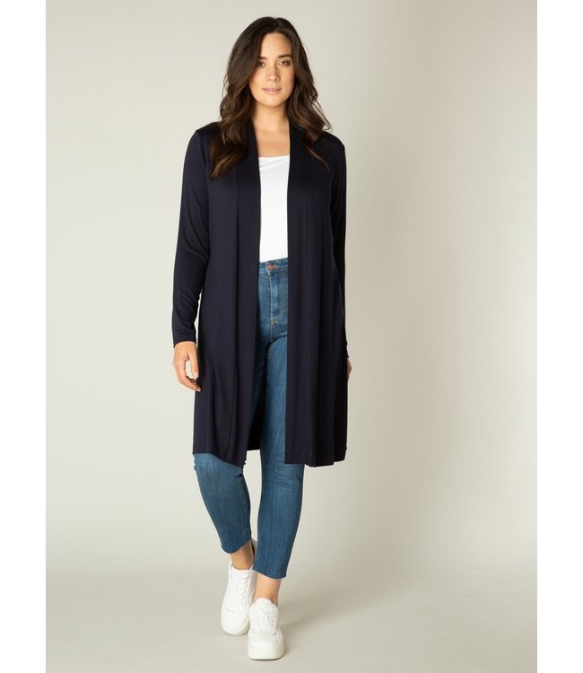 Base Level Curvy Ayla Cardigan Long