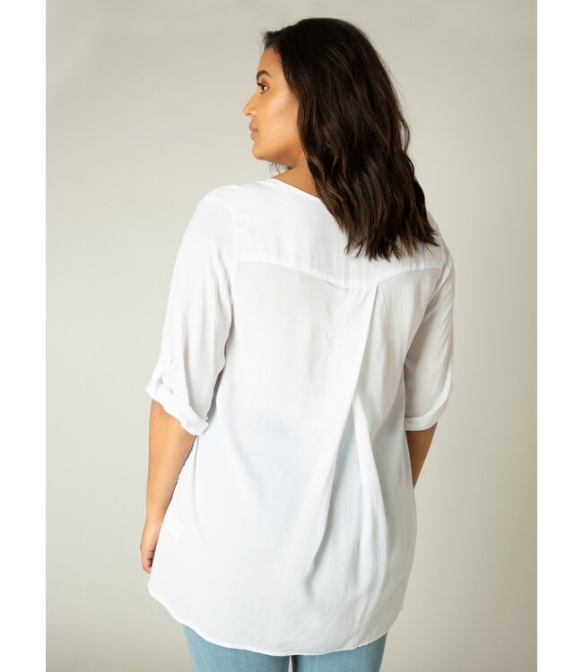 Base Level Curvy Airene Blouse
