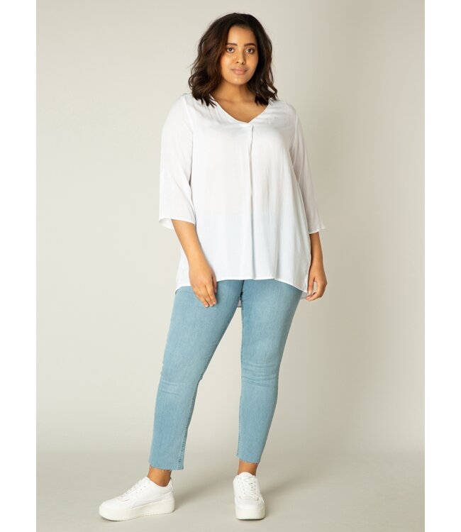 Base Level Curvy Airene Blouse