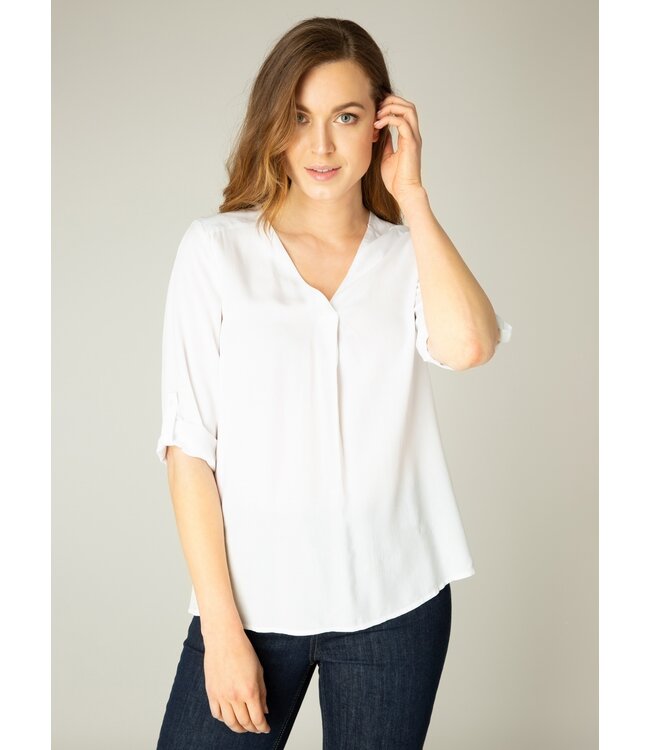 Base Level Yill Blouse White