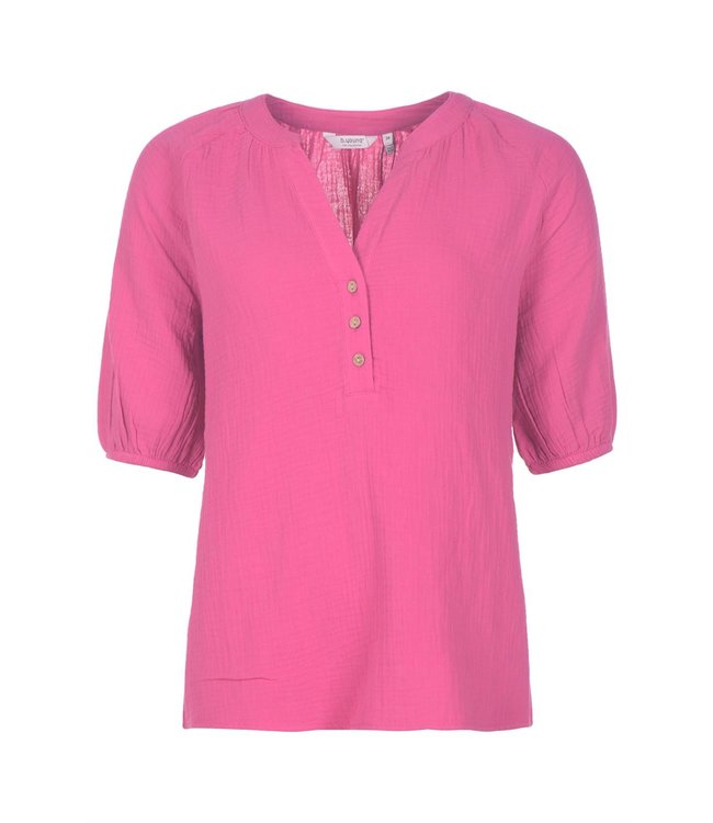 B.Young Berlin Tunic Blouse Raspberry Rose