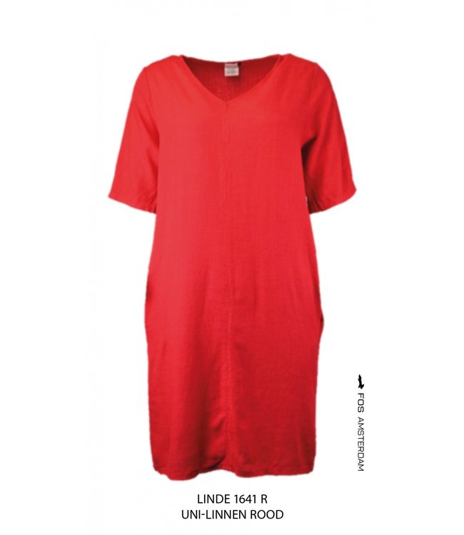 Fos Amsterdam Linde Dress Rood
