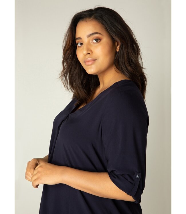 Base Level Curvy Airene Blouse