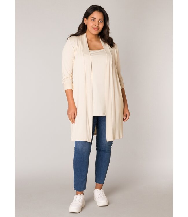 Base Level Curvy Ayla Cardigan Long