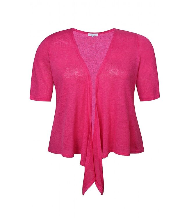 Zhenzi Agar Cardigan Pink Yarrow