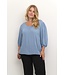 Kaffe Curve Wilina Blouse Faded Denim