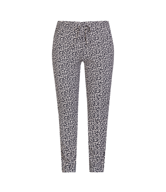 Exxcellent Cathy Pants Black & White Leopard