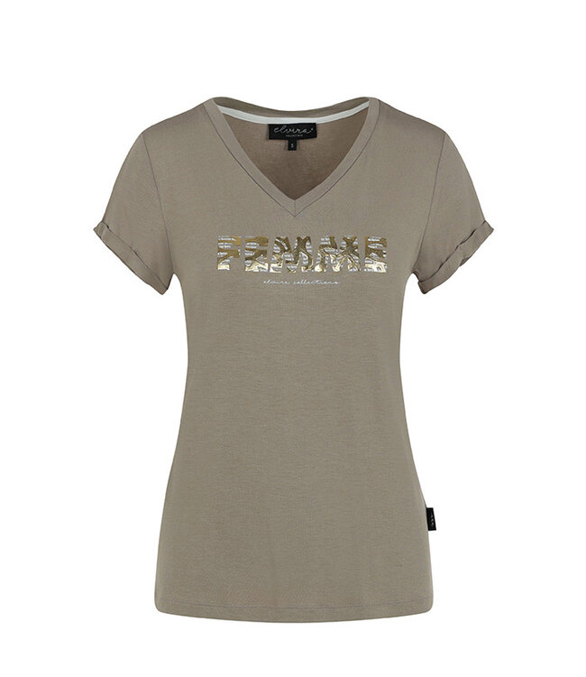 Elvira Collections Femme T-shirt Nougat