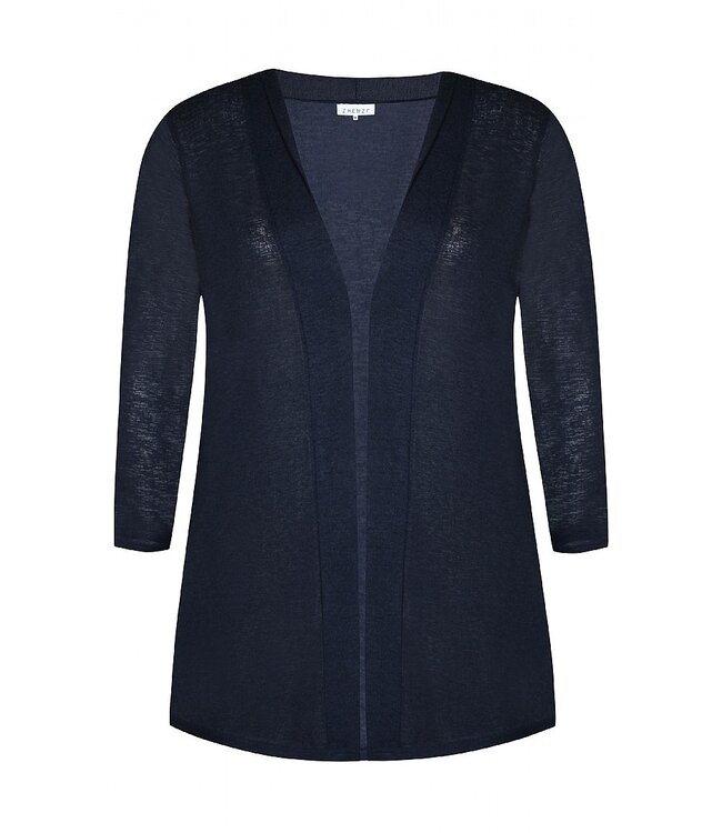 Zhenzi Agar Long Cardigan Navy