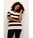 Kaffe Curve Malia Stripe Pullover Turtledove Black