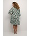 Kaffe Curve Ami Dress Blue Green