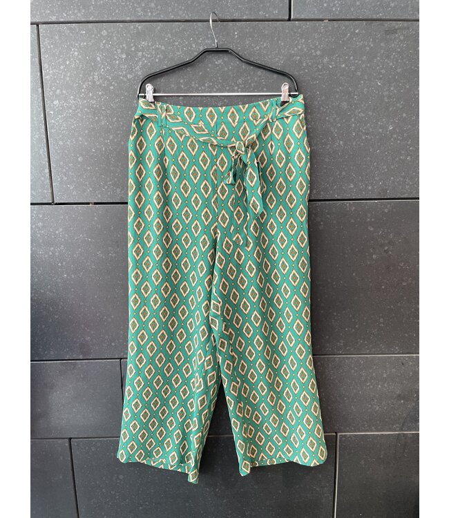 Only Carmakoma Green Palazzo Ankle Pants