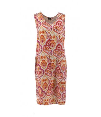 Fos Amsterdam Fos Amsterdam Linde Dress Coral Paisley