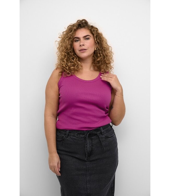 Kaffe Curve Carina Tank Top Festival Fuchsia