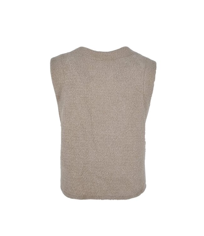 Fos Amsterdam Margriet Gilet Beige