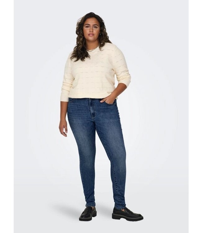 Only Carmakoma Rose Skinny Jeans Medium Blue