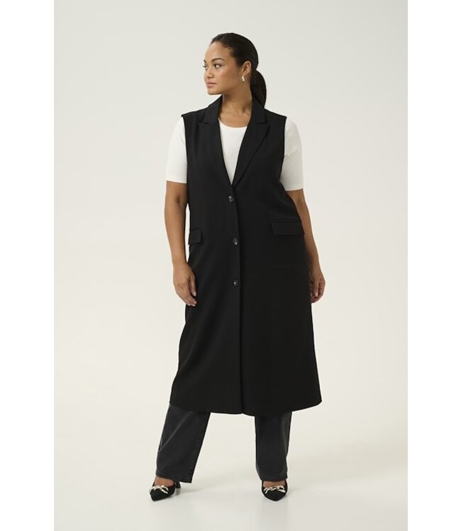 Kaffe Curve Merla Long Waistcoat