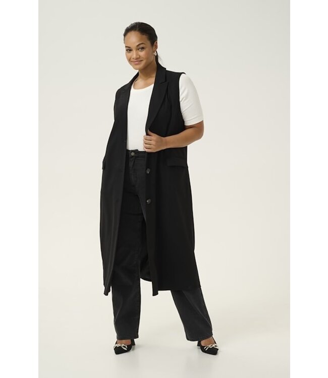 Kaffe Curve Merla Long Waistcoat