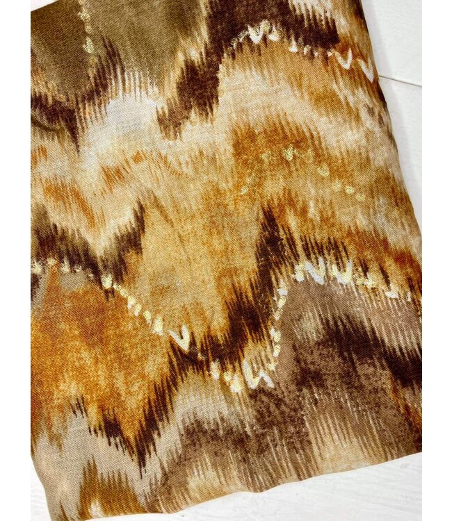 Golden Look Scarf Brown
