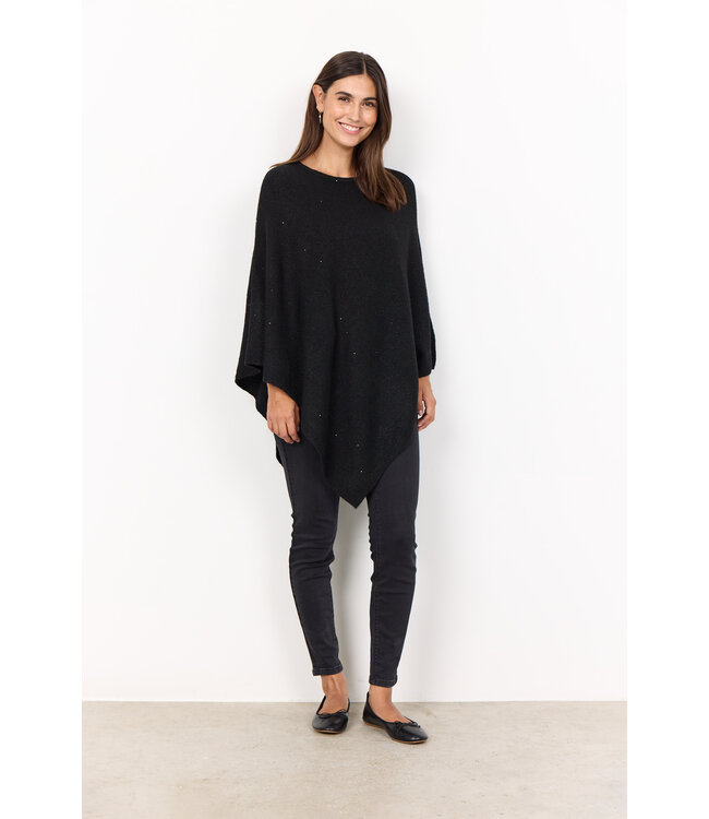Soya Concept Naga Poncho Black