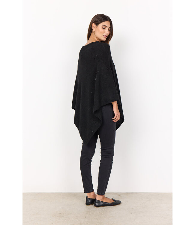 Soya Concept Naga Poncho Black