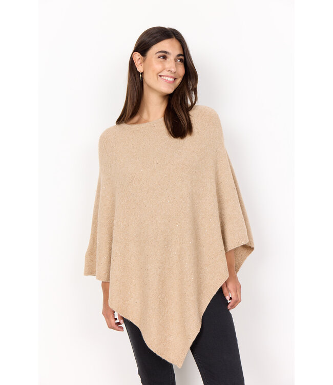 Soya Concept Naga Poncho Sand