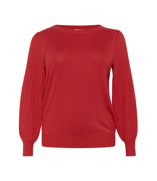 Kaffe Curve Kaffe Curve Loni Pullover Haute Red
