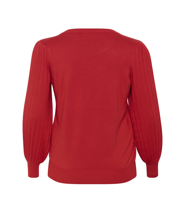 Kaffe Curve Loni Pullover Haute Red