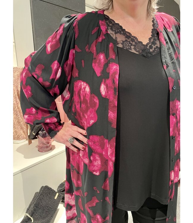 Zhenzi Kurs Black Lace Top