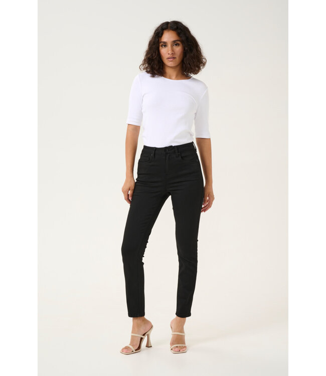 Kaffe Dima High Waist Slim Jeans Black