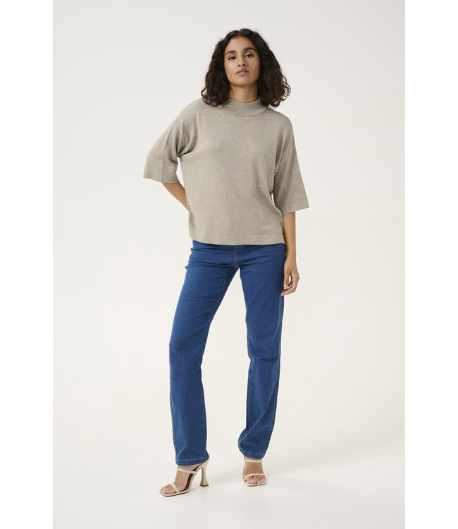 Kaffe Lizza Turtleneck Pullover Feather Gray