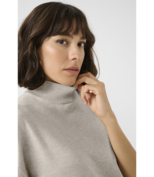 Kaffe Lizza Turtleneck Pullover Feather Gray