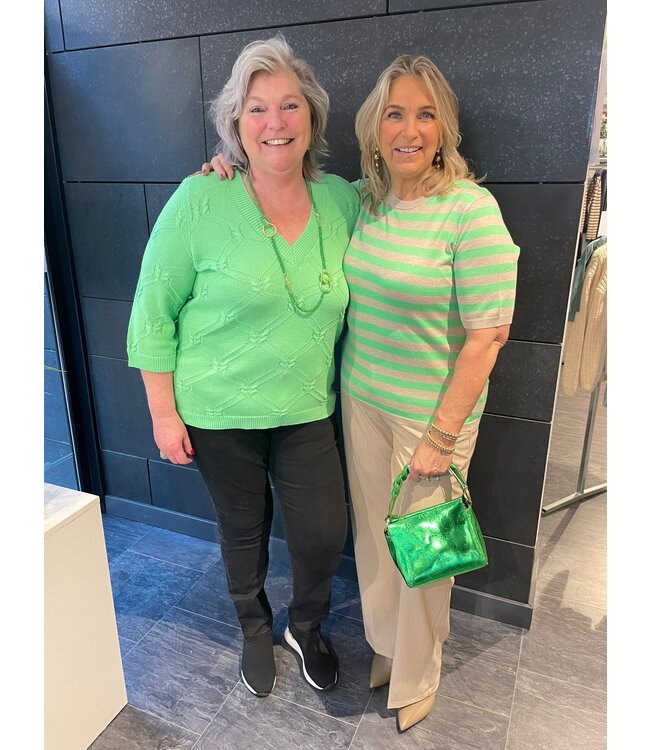 DWRS Label Molise Metallic Bag Green