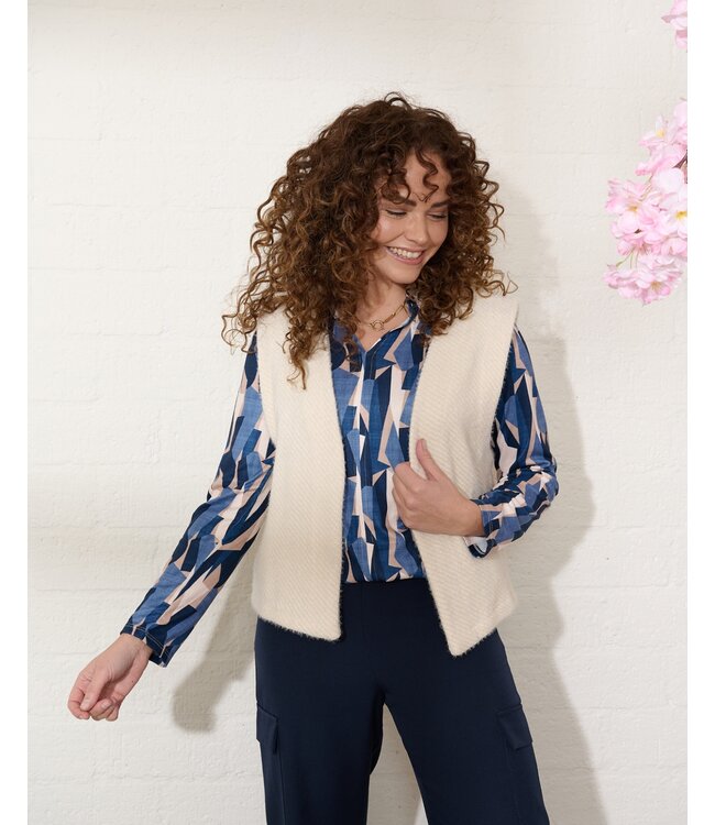 Fos Amsterdam Margriet Gilet Off-White