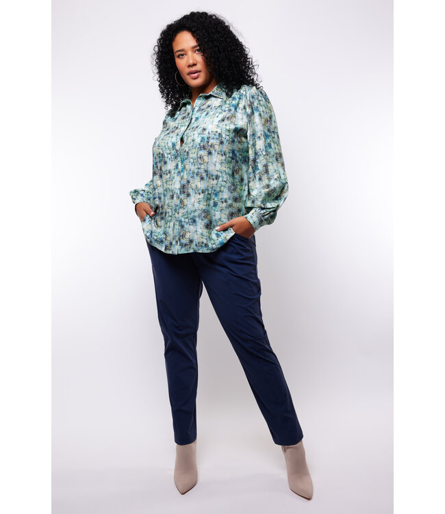 Exxcellent Alyson Pants Navy Blue