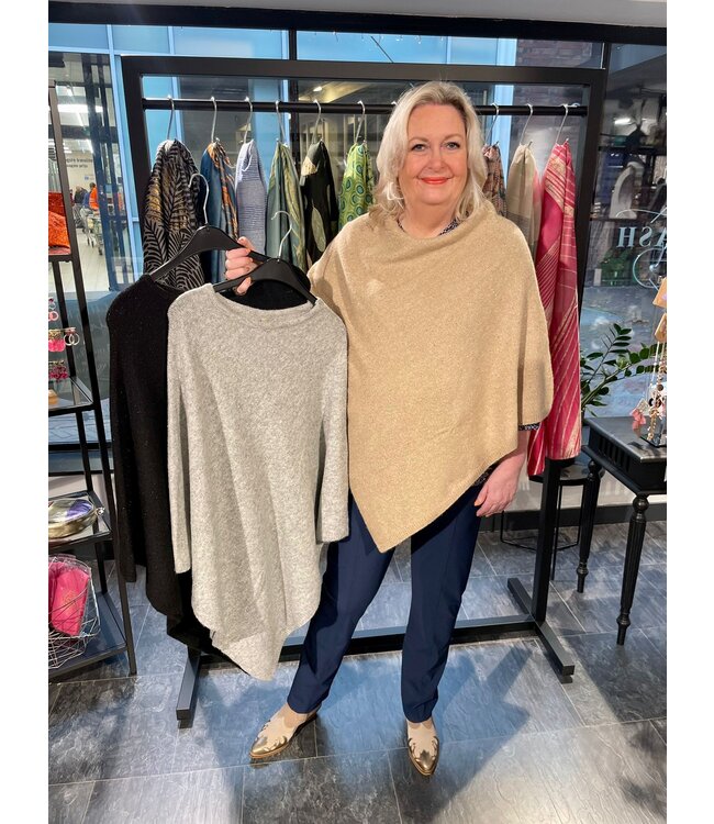 Soya Concept Naga Poncho Grey