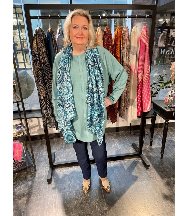 Exxcellent Alyson Pants Navy Blue