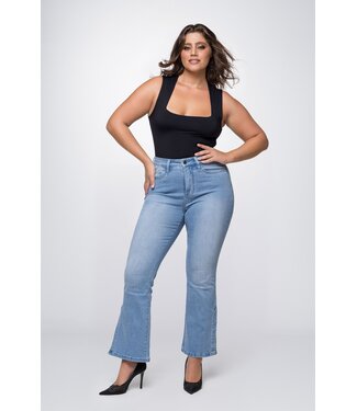 Fox Factor Fox Factor Bobi Split Jeans Fiji Blue