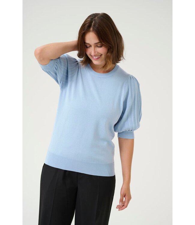 Kaffe Lone 1/2 Sleeve Pullover Soft Chambray