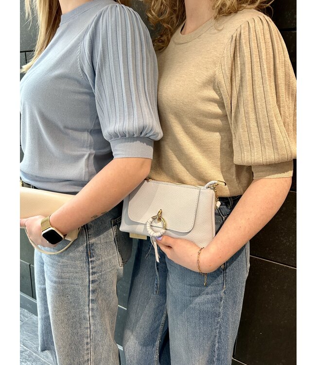 Kaffe Lone 1/2 Sleeve Pullover Soft Chambray