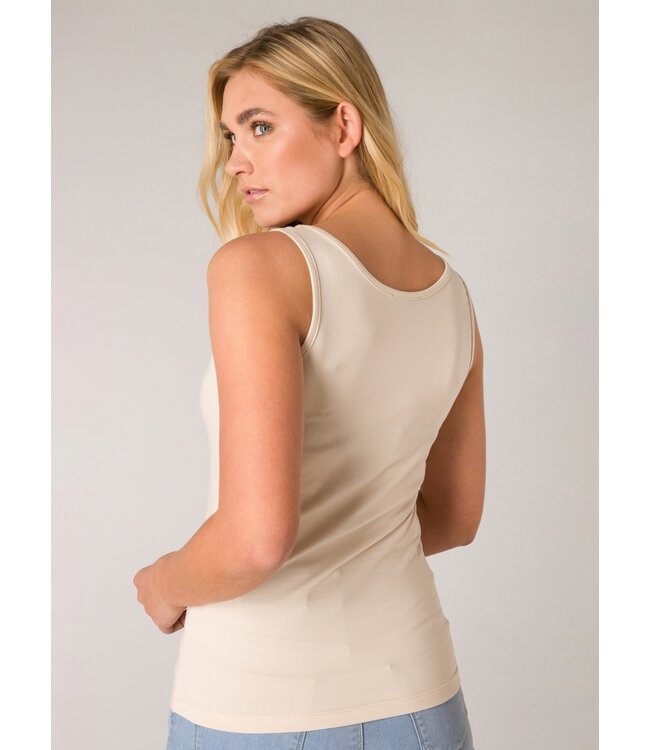 Base Level Yippie Top Light Beige