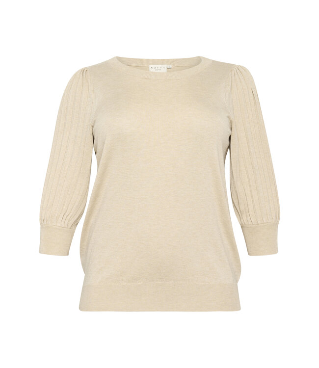 Kaffe Curve Loni 1/2 Sleeve Pullover Feather Gray