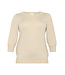 Kaffe Curve Loni 1/2 Sleeve Pullover Feather Gray