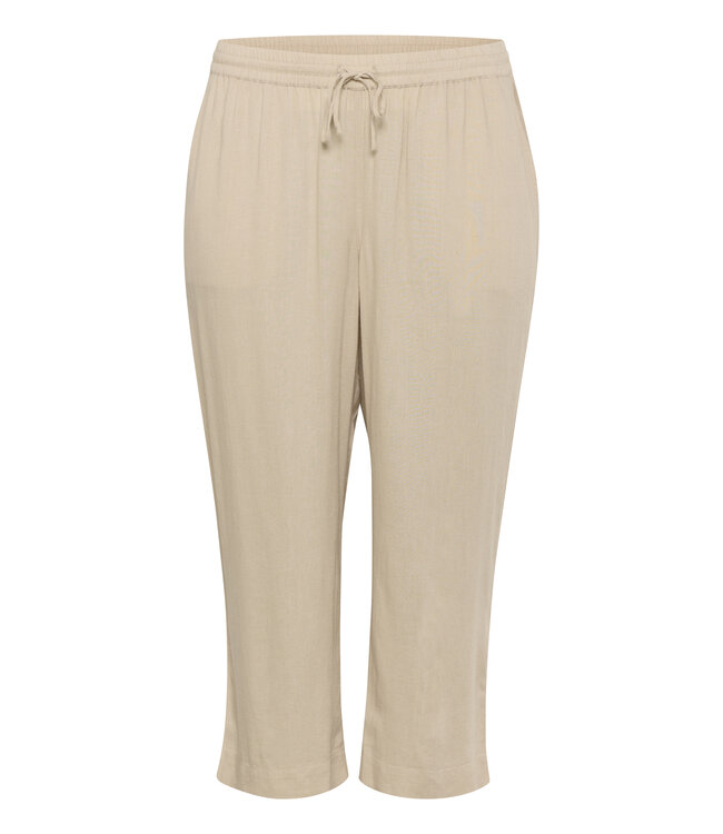 Kaffe Curve Mille Cropped Pants Feather Gray