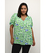 Kaffe Curve Mina Green Flower Printblouse